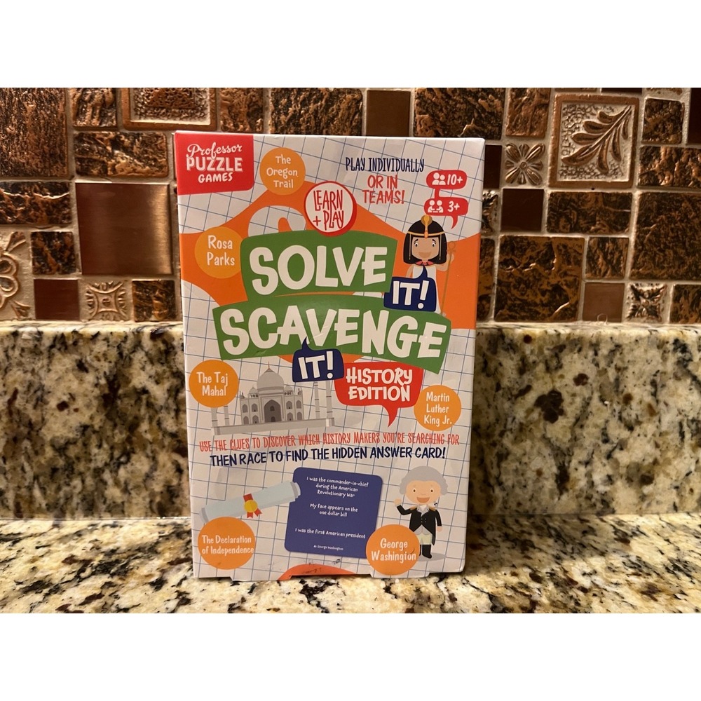 Professor Puzzle - Solve It! Scavenge It!- History Edition